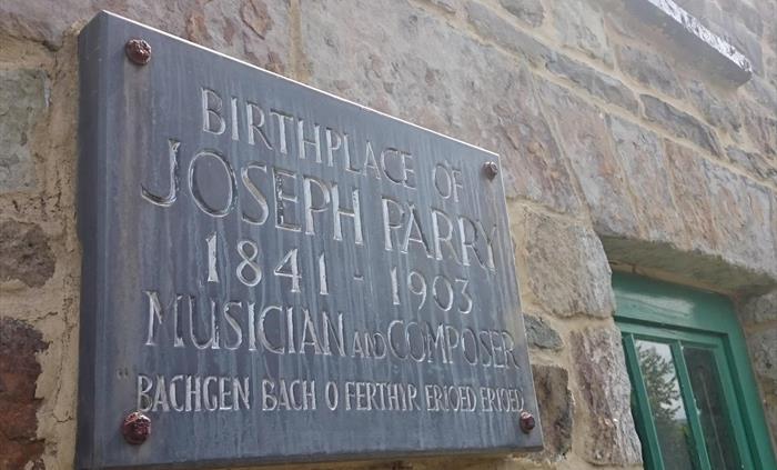 Birthplace plaque - Joseph Parry's Cottage